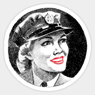 WW2 Army Girl 2 Sticker